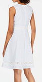 Women's Sleeveless Cotton Eyelet Fit and Flare Dress | Women's Work Dresses