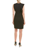 Women's Colorblocked Knit Crepe Sheath Dress