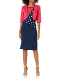 Women's Polka Dot Diagonal Jacket Dress