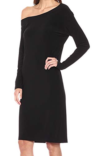 Women's Long Sleeve Drop Shoulder Dress