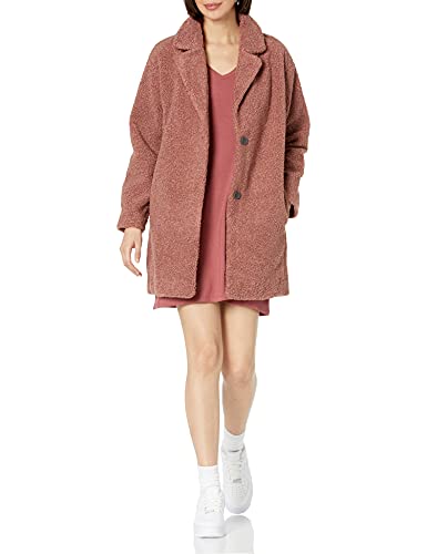 Daily Ritual Women's Teddy Bear Fleece Lapel Coat