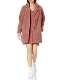 Daily Ritual Women's Teddy Bear Fleece Lapel Coat | Women's Casual Dresses