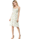 Women's Summer Spaghetti Strap Aline Dress Smocked Floral Sundress | Original Brand