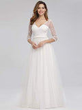 Women's A-line Sweetheart Floral Lace Wedding Party Dress 0806 | Women's Casual Dresses