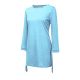 Women Casual Dresses New Long Sleeve O-Neck Slim Blouse Dress Spring Autumn Daily Outdoor Travel Dress | Original Brand | Women's Work Dresses