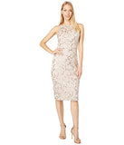 Women's Sleeveless Sequin Lace Bodycon Dress