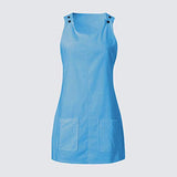 Womens Casual Dress Simple Ladies Round Neck Loose Dress with Pockets | Original Brand | Women's Work Dresses