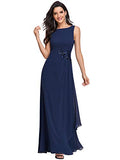 Ever-Pretty Womens Sleeveless A Line Sequined Chiffon Formal Dress 0259