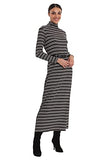 Women's Long Sleeve Dress with Funnel Neck