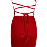 Women's Sexy Spaghetti Strap Bodycon Dress,  Mini Party Club Night Out Dress