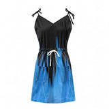 Plus Size Dress for Women Spaghetti Strap Dress Loose Fit Midi Dresses Sleeveless Summer Beach Sundress | Original Brand