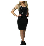 Womens Ladies Girls Shiny Vinyl PU Leather Cami Strappy Club Party Dress