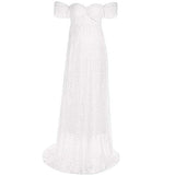 Women's Lace Off-shoulder Long Dress Plus Photography | Women's Evening Gowns