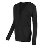 Women's Long Sleeve Button Down Basic Cardigan Sweater | Women's Cardigan