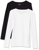 Women's 2-Pack Slim-Fit Long-Sleeve Crewneck T-Shirt | Women's Tops and Blouses