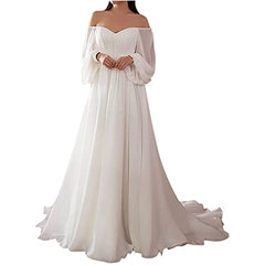 Sexy Bridesmaid Bride Dresses For Women Wedding Guest Off Shoulder Solid Color Formal White Maxi Dress