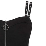 Women Dresses New Sleeveless V-Neck Casual Daily Hem Zipper Oversize Dress Spring Autumn Party Dress | Original Brand | Women's Casual Dresses