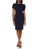 Women's Petite Tulip Sleeved Seamed Sheath Dress | Original Brand | Women's Work Dresses