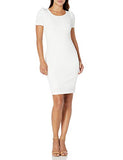 Women's Petite Ruched Short Sleeved Sheath Dress | Women's Work Dresses