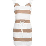 Beach Dresses for Women, Loose Striped Contrast Color Sling Summer Tank Dress Casual Sling Sleeveless Short Dress | Original Brand