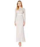 Women's Lace Long Sleeve Evening Gown