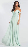 Lilyla Spaghetti Straps Bridesmaid Dresses Long A line Evening Formal Party Prom Gowns