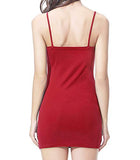 Women Strappy Bodycon Mini Dress Ladies Plain Cami Dresses Sexy Spaghetti Strap Summer Clothes Sleepwear for Party Beach Solid Color