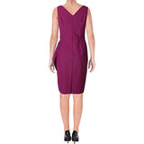 Women's Slimming Short Ruched Dress with Ruffle (Petite and Regular) Special Occasion, Passion, 14 | Original Brand | Women's Cocktail Dresses