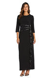 Women's Long And Classic Sequins Cascade Dress