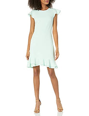 Women's Ruffle Sleeve Mini Dress