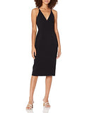 Women's Lyla Plunging Sleeveless Fitted Midi Sheath Dress | Women's Lace Dresses