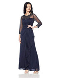 Women's Petite Long A-Line Sweetheart Neck Dress-Discontinued