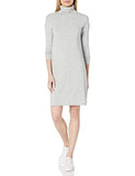 Women's Soft Rayon Jersey Long-Sleeve Turtleneck Dress | Women's Work Dresses