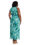 Women's Plus Size Halter Maxi with Ruched Waistband | Original Brand