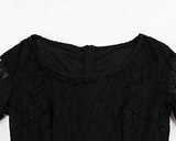 Women's Flare Sleeves Lace Witchy Gothic 40s Vintage Dress | Original Brand | Women's Cocktail Dresses
