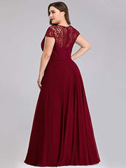 Women's Sweetheart Floral Lace Dress Evening Dress Plus Size 7986