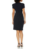 Women's Tulip Sleeve Square Neck Crepe Sheath Dress | Original Brand | Women's Cocktail Dresses