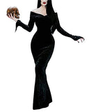 LVCBL Halloween Carnival Party Dresses Gothic Slim Thin Cocktail Autumn Winter Formal Outfit