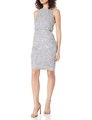 Adrianna Papell Women's Beaded Cocktail Dress