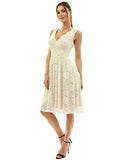Women Floral Lace Overlay Fit And Flare Dress | Women's Casual Dresses