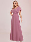 Women's Elegant V-Neck Formal Evening Dresses - Sara Clothes