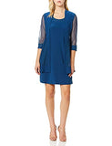 R&M Richards Women's Glitter Trim Jacket Dress