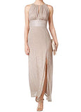 Women's Halterneck Gown with Thigh Split | Women's Formal Dresses