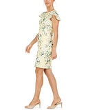 Women's Flutter Cap Sleeve Sheath Dress with Seam Detail | Women's Work Dresses