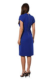 Forbes Bow Dress (Large, Blue) | Women's Work Dresses