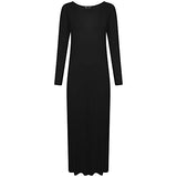 Womens Plan Long Sleeves Long Jersey Maxi Dress | Original Brand