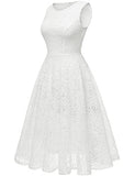 Women Floral Lace Bridesmaid Party Dress Short Cocktail Dress With Boatneck | Women's Casual Dresses