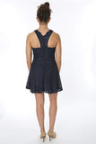 Women's Sleeveless Glitter Lace Party Dress