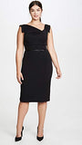 Women's Jackie O Belted Dress, Black, 18 | Women's Work Dresses