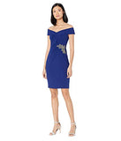 Women's Short Crepe Off-The-Shoulder Cocktail Dress Special Occasion | Original Brand | Women's Cocktail Dresses